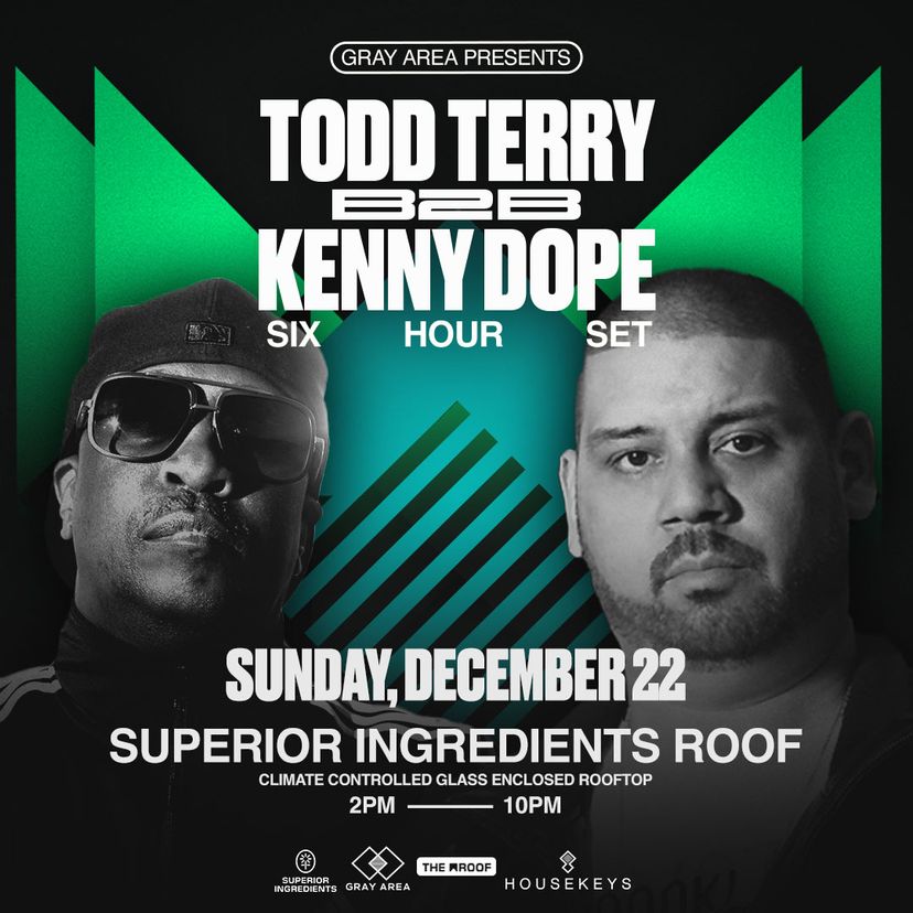 Todd Terry x Kenny Dope [6 Hour Set] event artwork