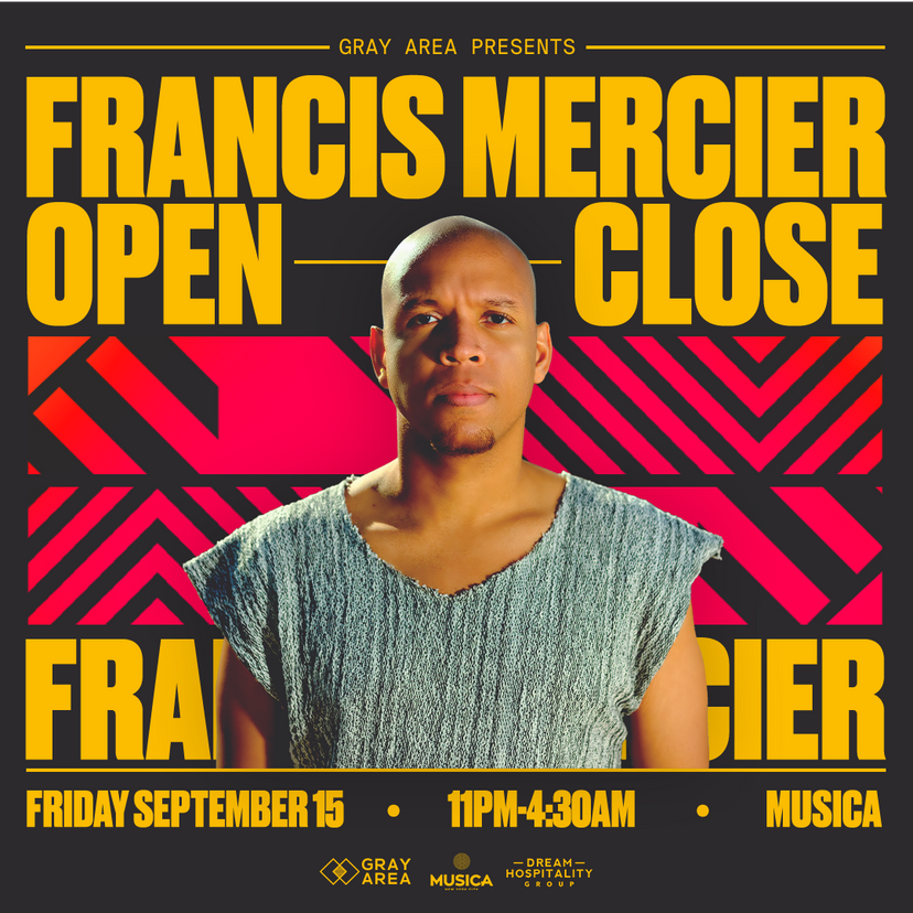 Francis Mercier Open-To-Close event artwork