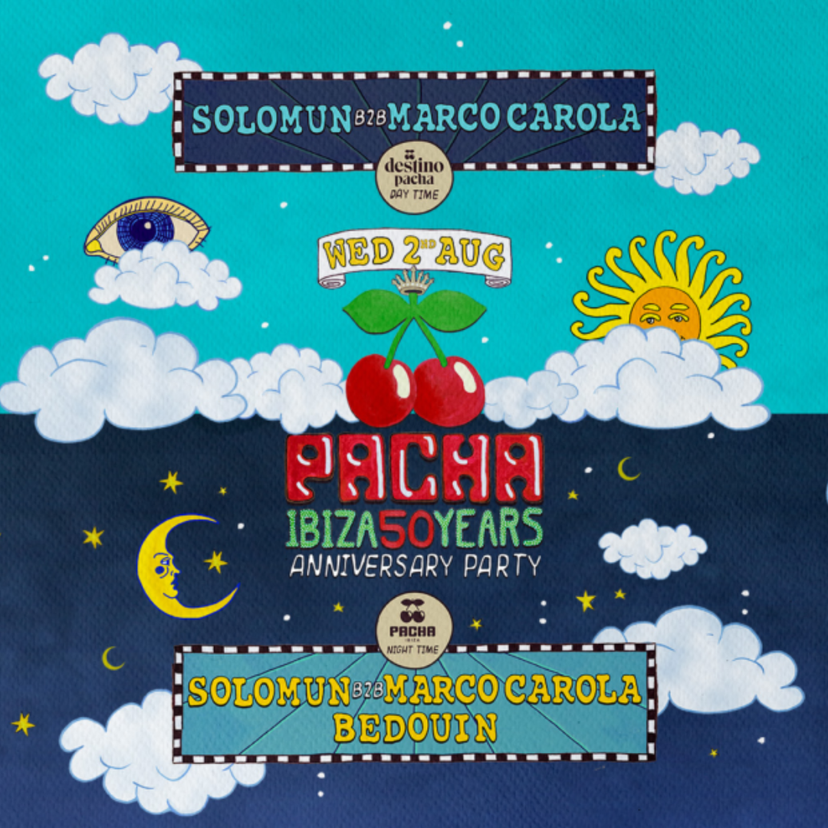 Pacha 50th Anniversary Party | Daytime event artwork