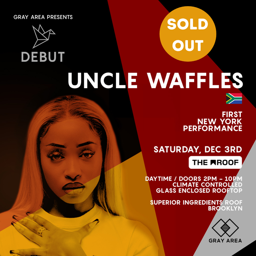Debut: Uncle Waffles First New York Performance event artwork