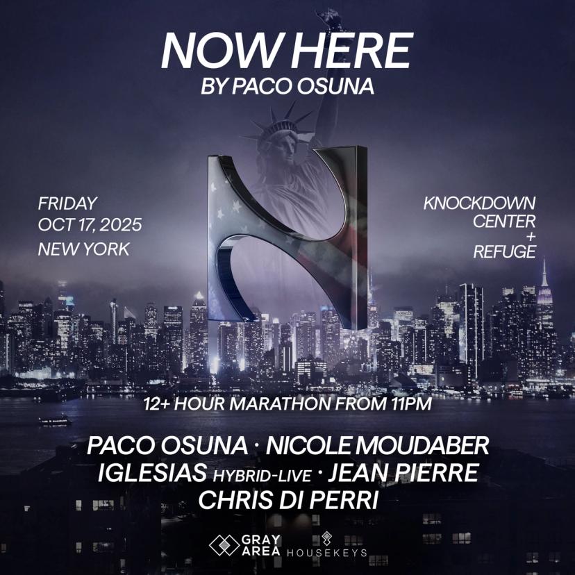 Now Here NYC by Paco Osuna event artwork