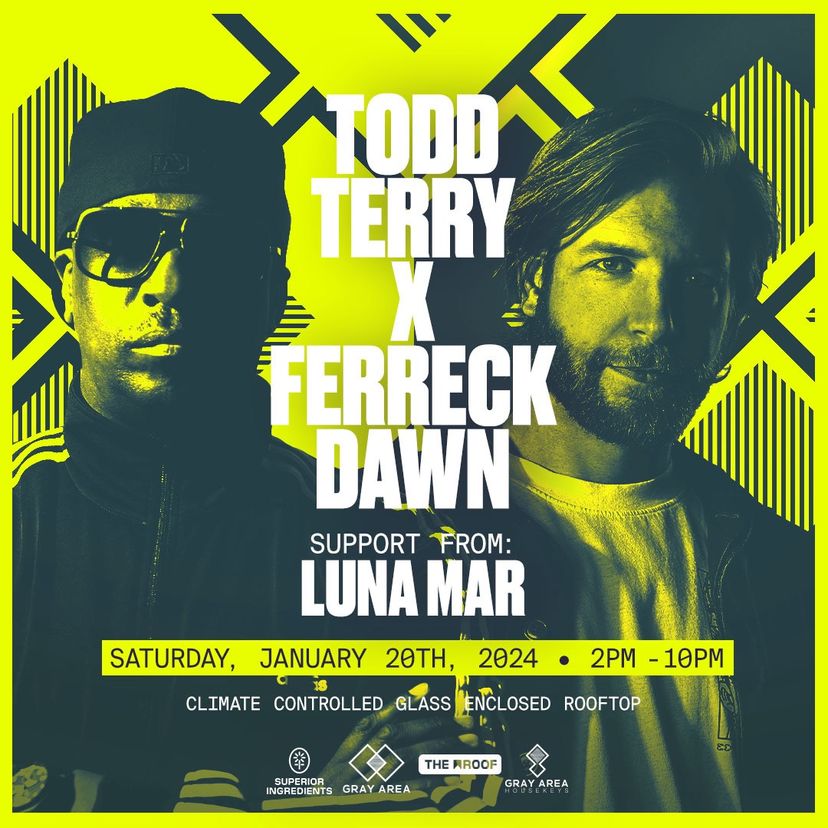 Ferreck Dawn x Todd Terry with Luna Mar event artwork