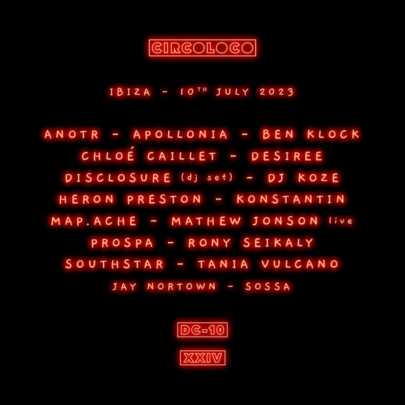 Circoloco event artwork