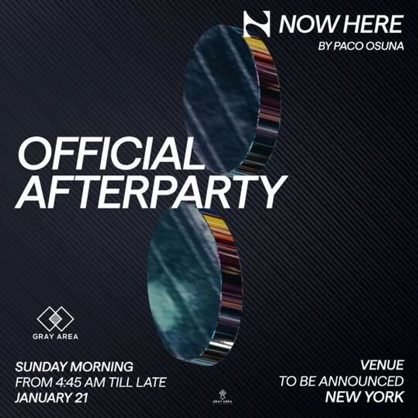 Now Here Official Afterparty: New York event artwork