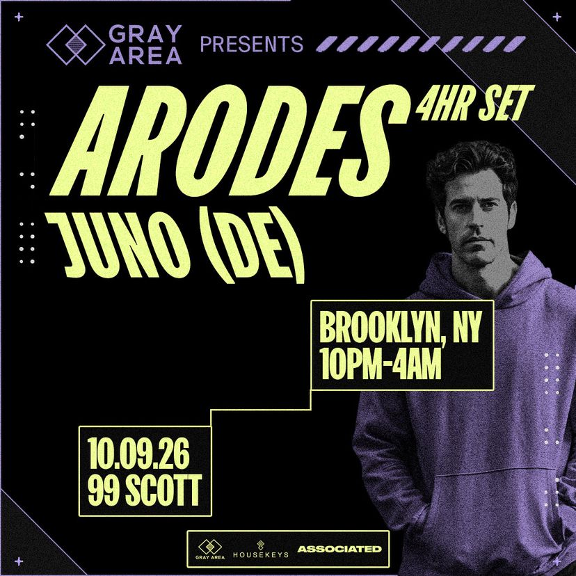 Arodes with JUNO (DE) event artwork