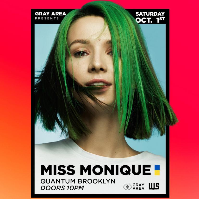 Miss Monique event artwork