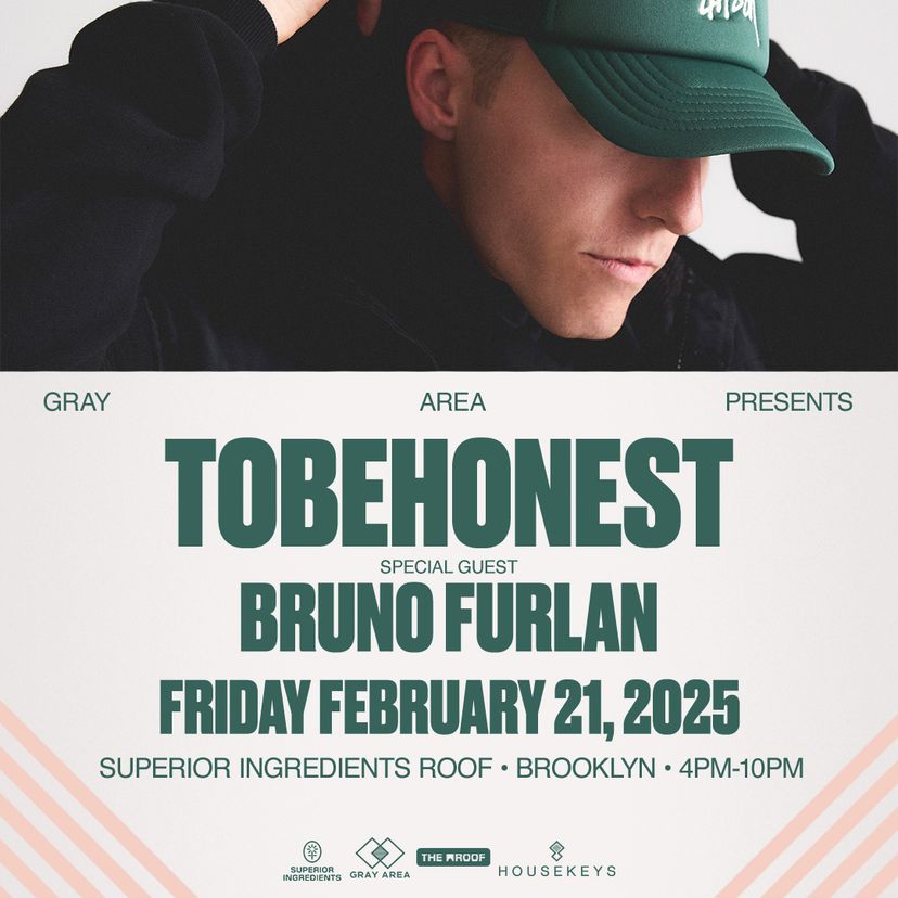 Debut: TOBEHONEST First NY Headline Performance w. Bruno Furlan on The Roof event artwork