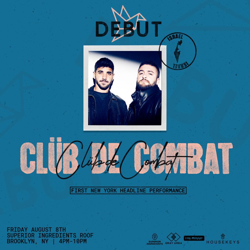 Debut: Clüb De Combat First New York Performance event artwork