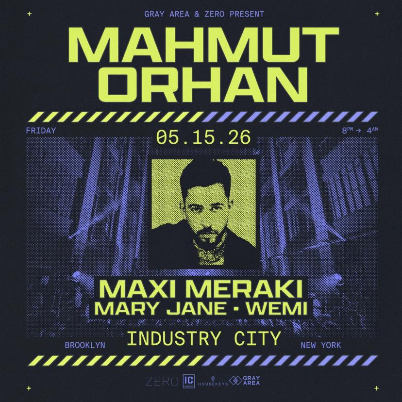 Mahmut Orhan with Maxi Meraki at Industry City event artwork