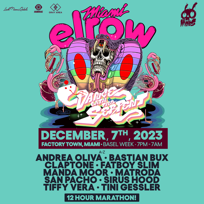 elrow Basel Week: Dance With The Serpent event artwork