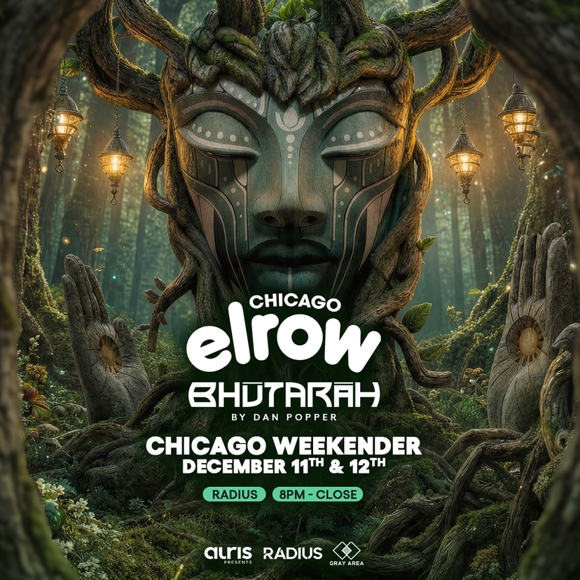 elrow Bhūtarāh Chicago Weekender event artwork