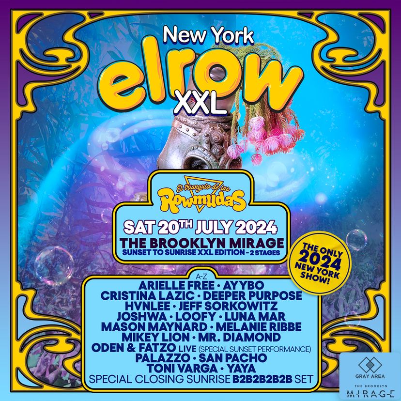 elrow New York Open Air: Summer Festival - Rowmuda Triangle! event artwork