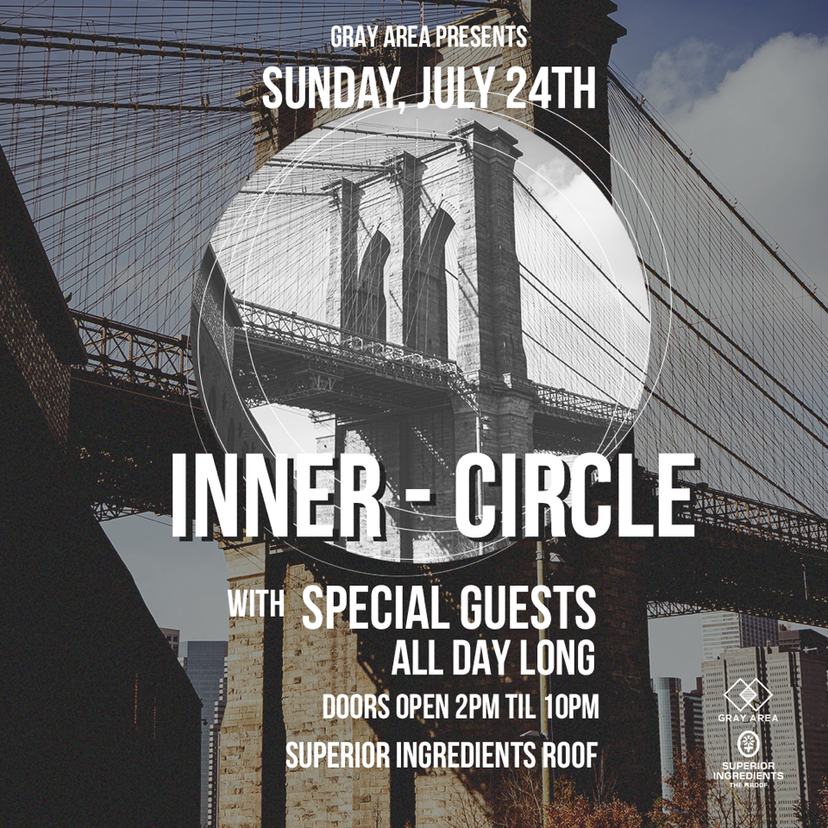 Gray Area Inner-Circle Party 003 event artwork