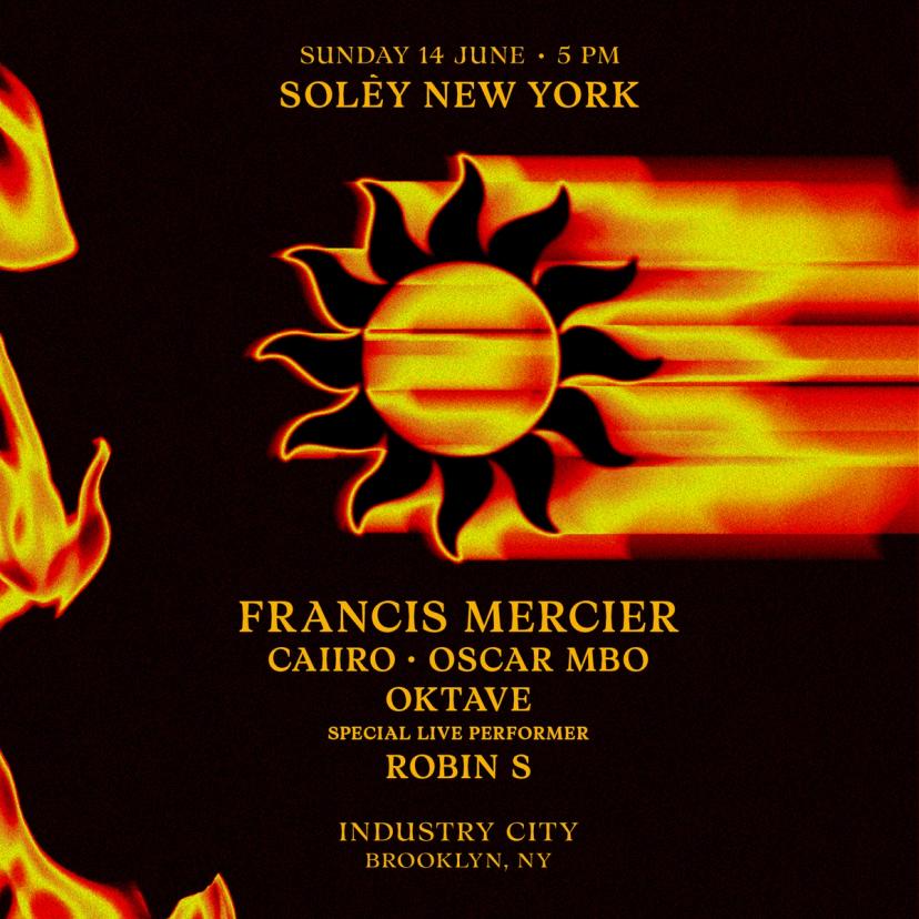 Francis Mercier with Caiiro, Oscar MBO, & Oktave event artwork