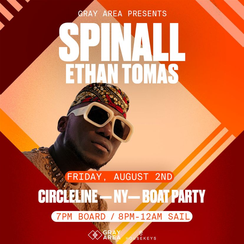 Spinall [NY Boat Party] w. Ethan Tomas on The Hudson event artwork