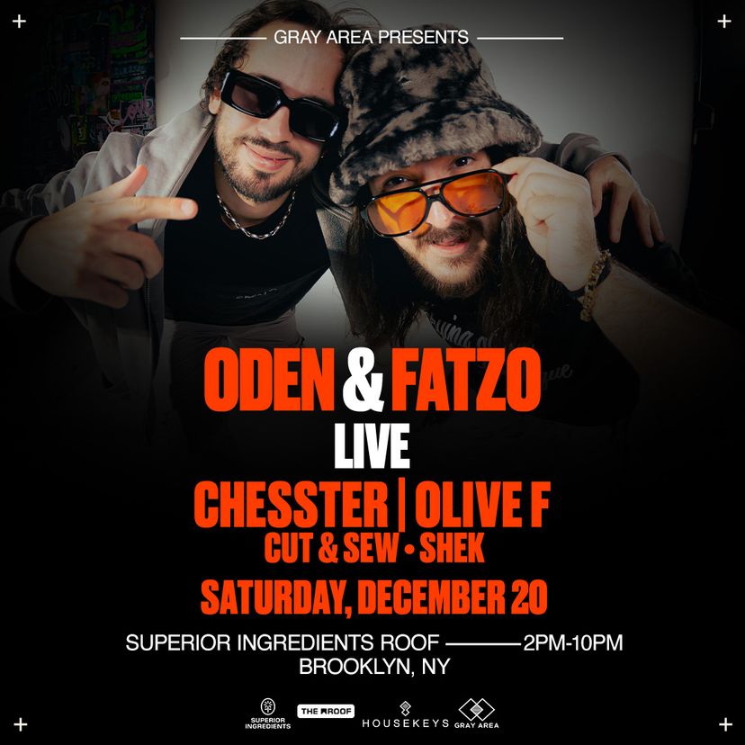 Oden & Fatzo with Chesster, Olive F, and Friends event artwork