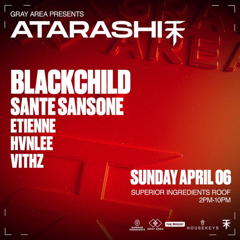 Debut: ATARASHI NYC w. Blackchild, Sante Sansone + More TBA event artwork
