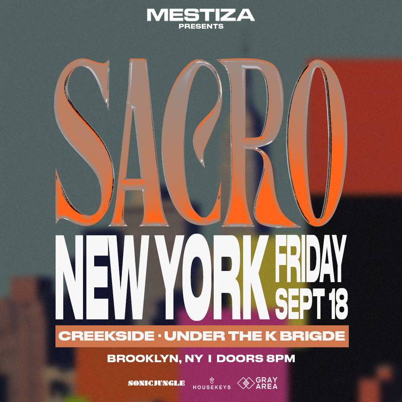 MESTIZA Presents SACRO Open-Air event artwork