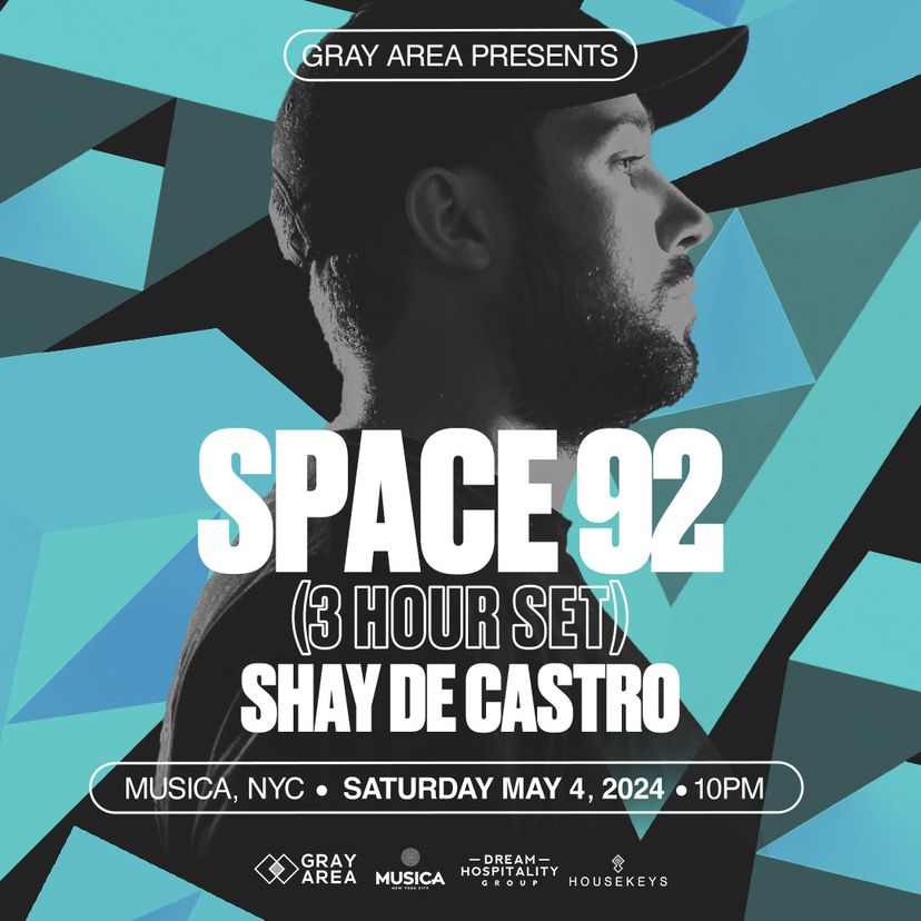 Space 92 [3 Hour Set] w. Shay De Castro & Guests event artwork