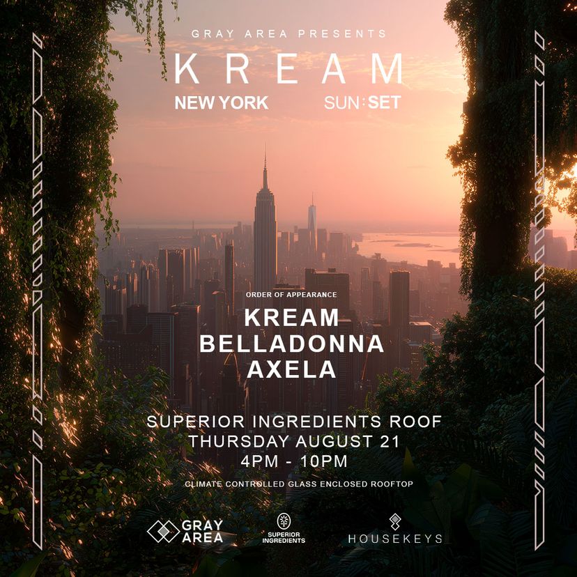 SUN : SET with KREAM and Belladonna event artwork