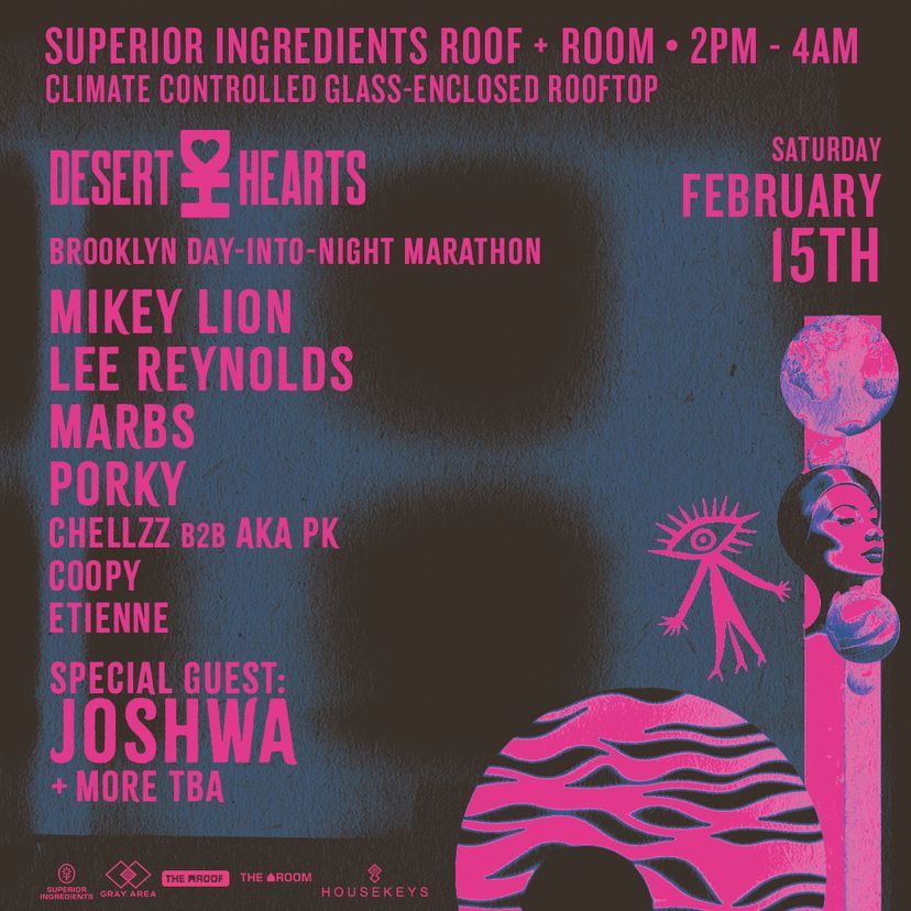 Desert Hearts: Day-Into-Night Takeover w. Joshwa event artwork