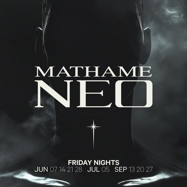 Mathame Presents NEO event artwork