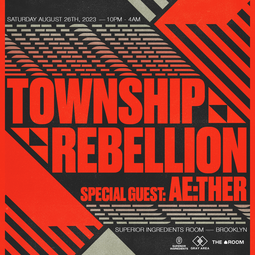 Township Rebellion with Special Guest AE:THER in The Room event artwork