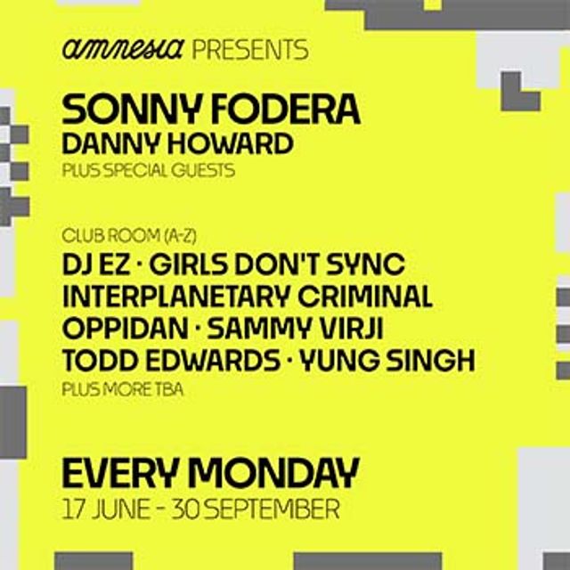 Amnesia Presents - by Sonny Fodera and Danny Howard event artwork