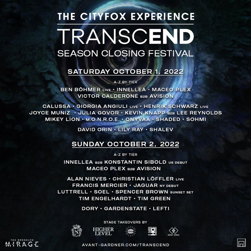 Cityfox Transcend Festival event artwork