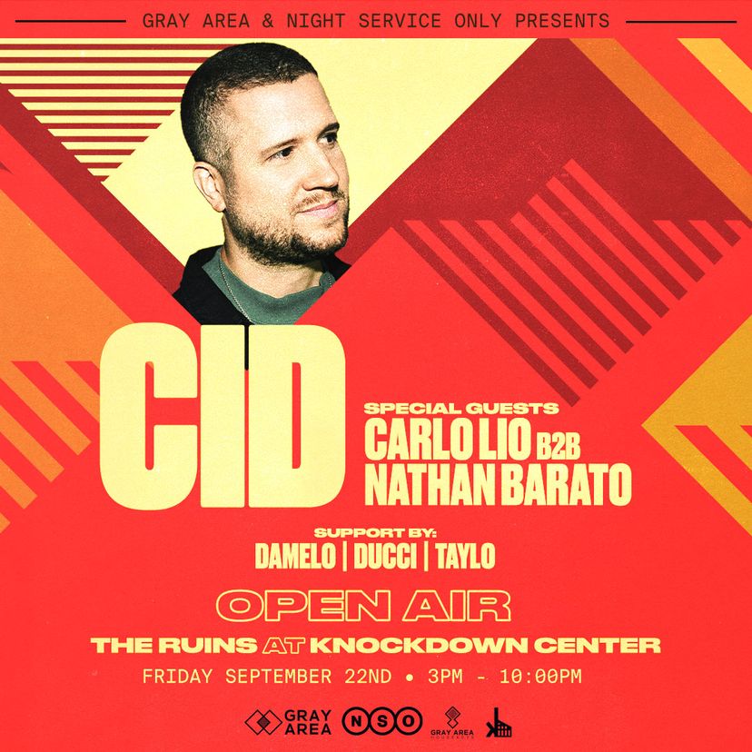 CID Open-Air w. Carlo Lio b2b Nathan Barato & Guests event artwork