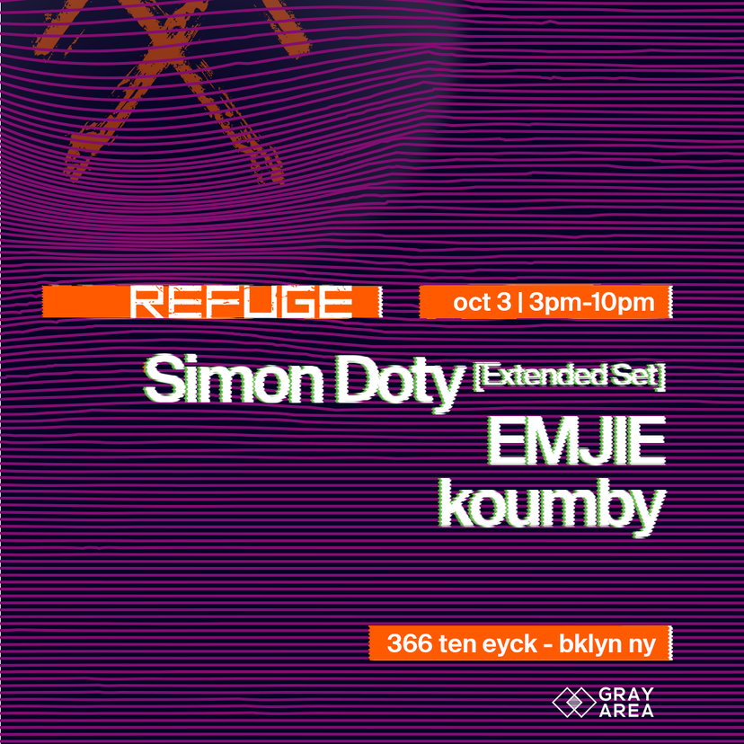 Simon Doty w. EMJIE [Extended Set] event artwork