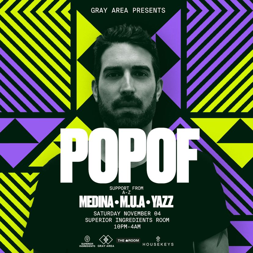 Popof with Medina & Yazz event artwork