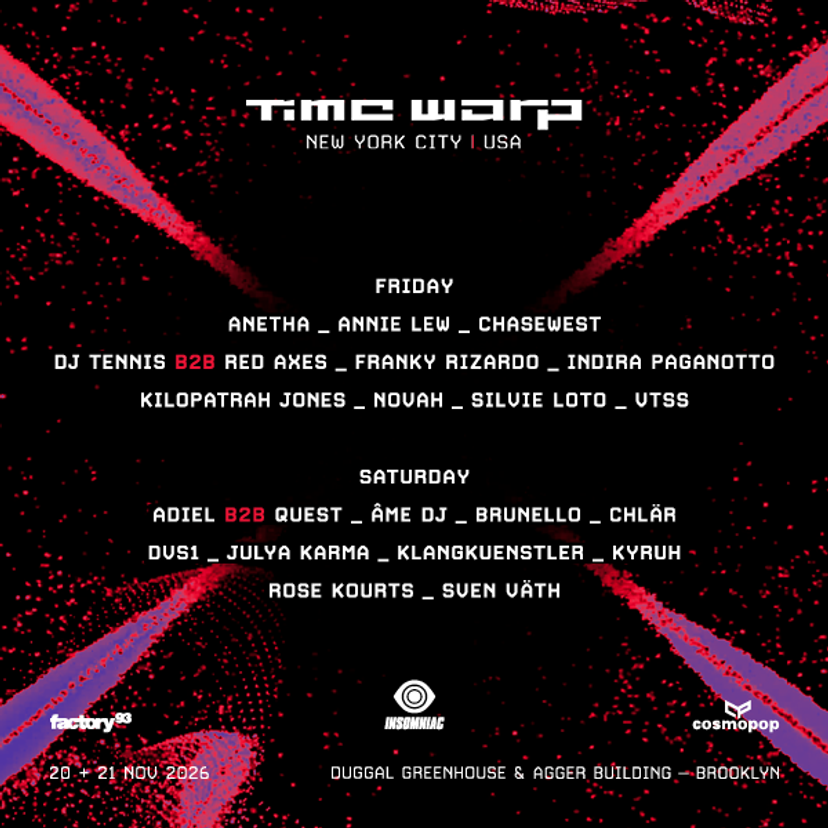 Time Warp NYC 2026 event artwork