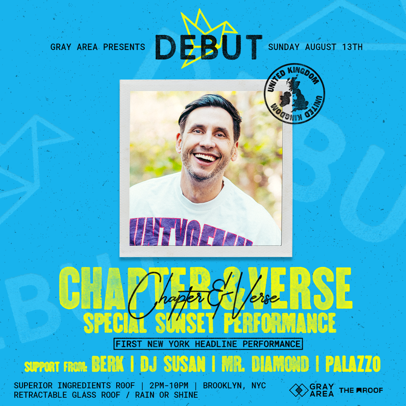 Debut: Chapter & Verse First New York Performance event artwork