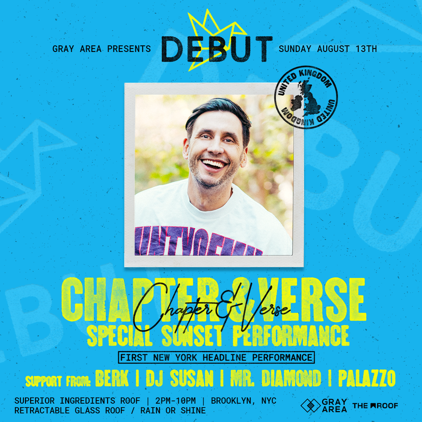 Debut: Chapter & Verse Open-Air with Palazzo & Mr. Diamond event artwork