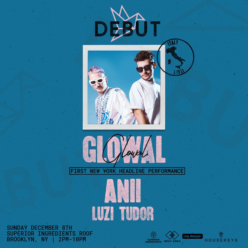 Glowal: New York Headline Debut w/ ANII + Luzi Tudor event artwork