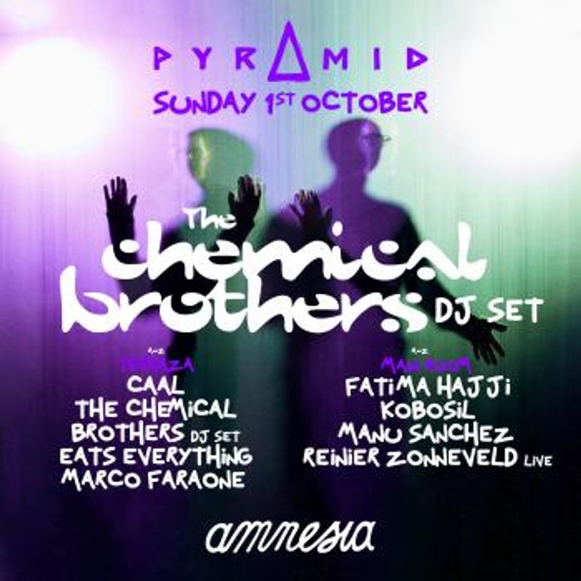 Pyramid with The Chemical Brothers event artwork