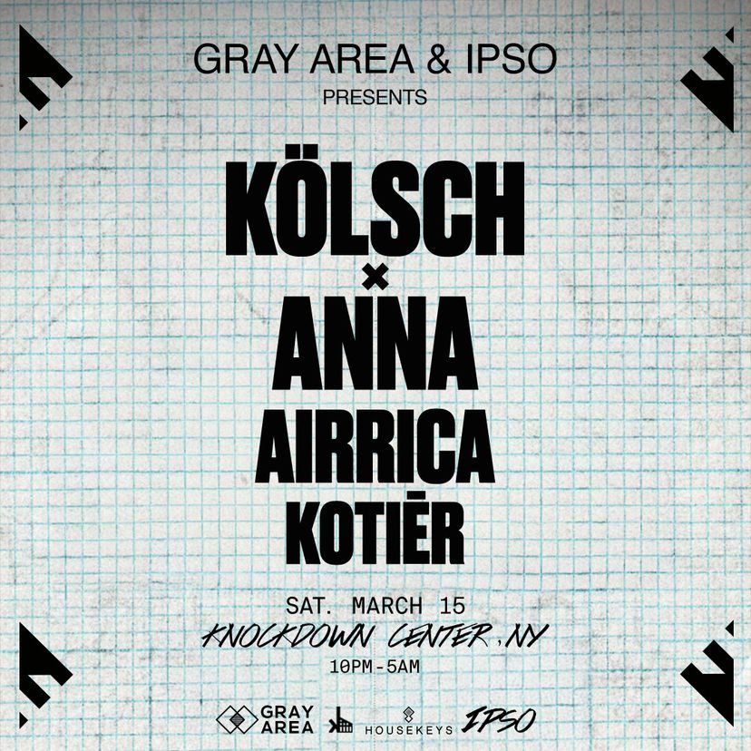 Kölsch x ANNA w. Kotiēr & Airrica event artwork