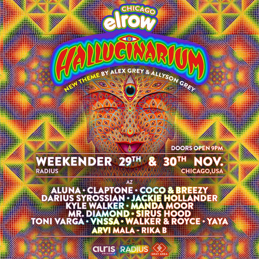 elrow Chicago: Hallucinarium event artwork