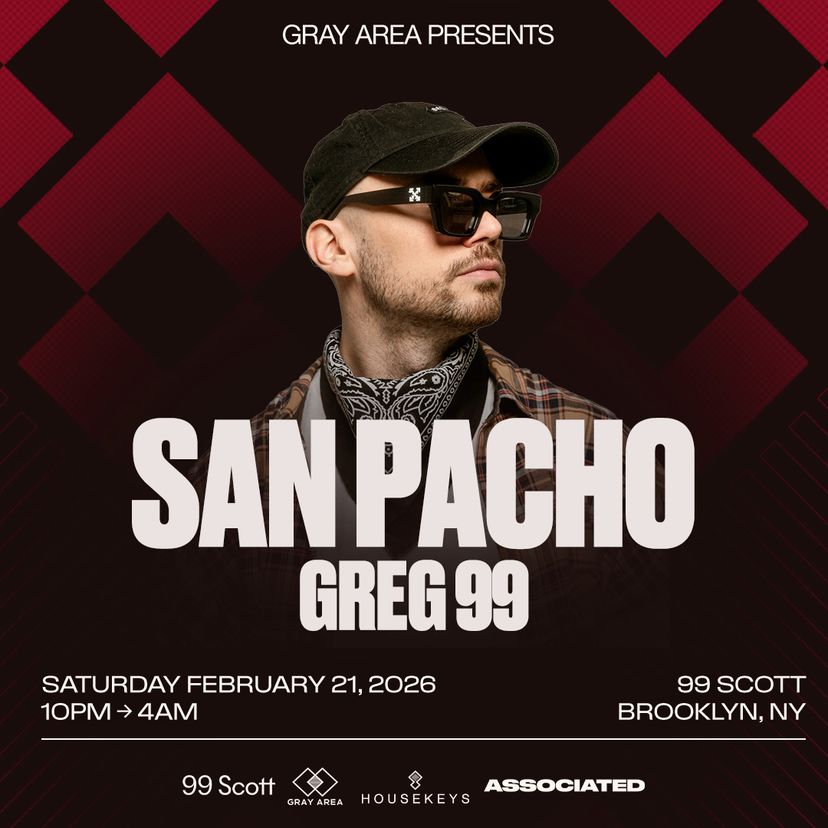 San Pacho with GREG 99 event artwork