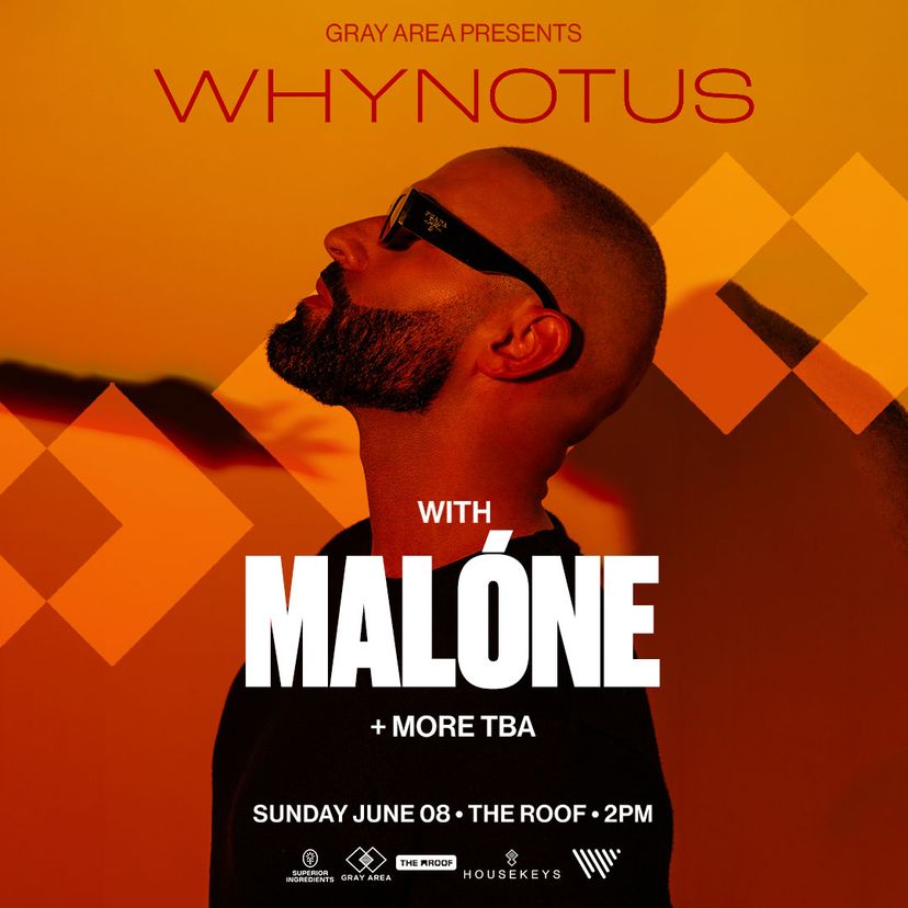 WhyNotUs w. Malóne event artwork