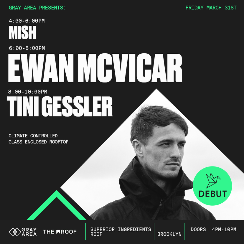 Debut: Ewan McVicar First New York Performance event artwork