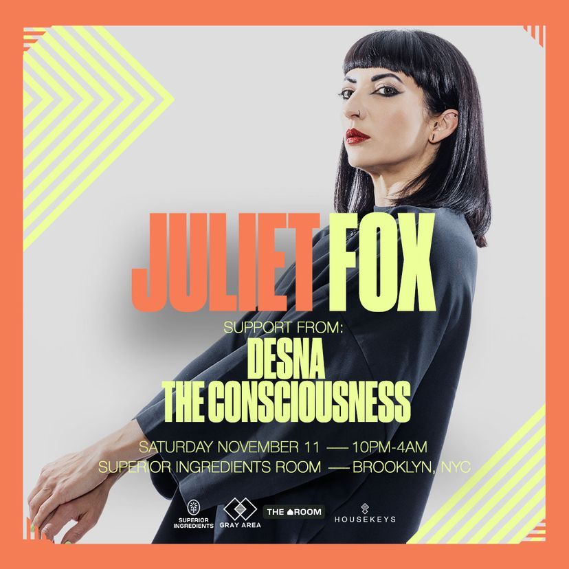 Juliet Fox w. Desna & The Consciousness event artwork