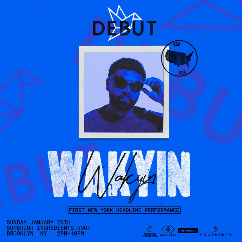 Wakyin New York Headline Debut event artwork