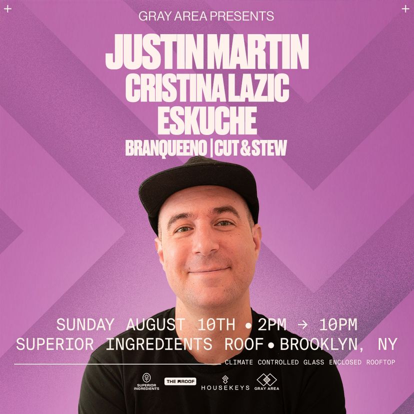 Justin Martin w. Eskuche & Cristina Lazic event artwork