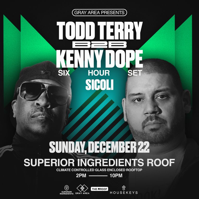 Todd Terry x Kenny Dope [6 Hour Set] event artwork