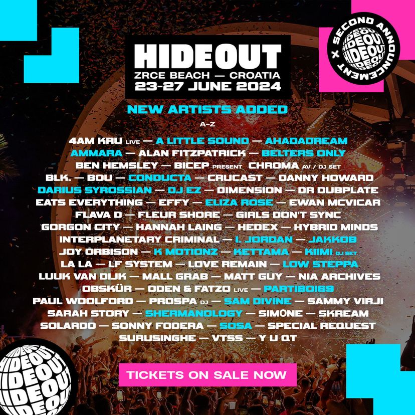 Hideout Festival 2024 event artwork