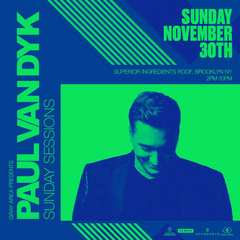 Paul van Dyk: Sunday Sessions event artwork