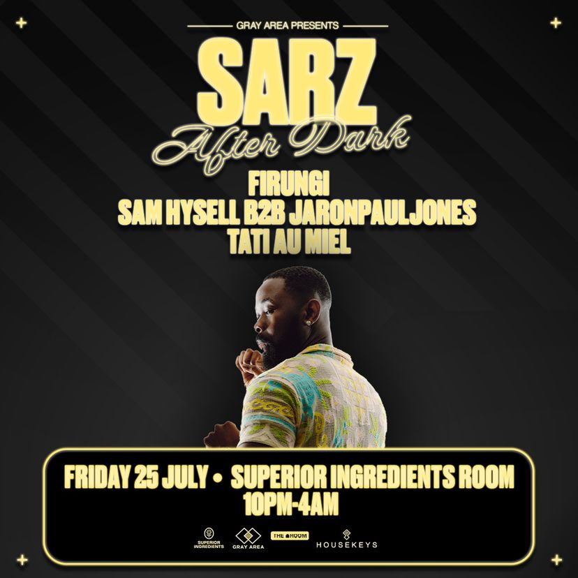 Sarz After Dark event artwork