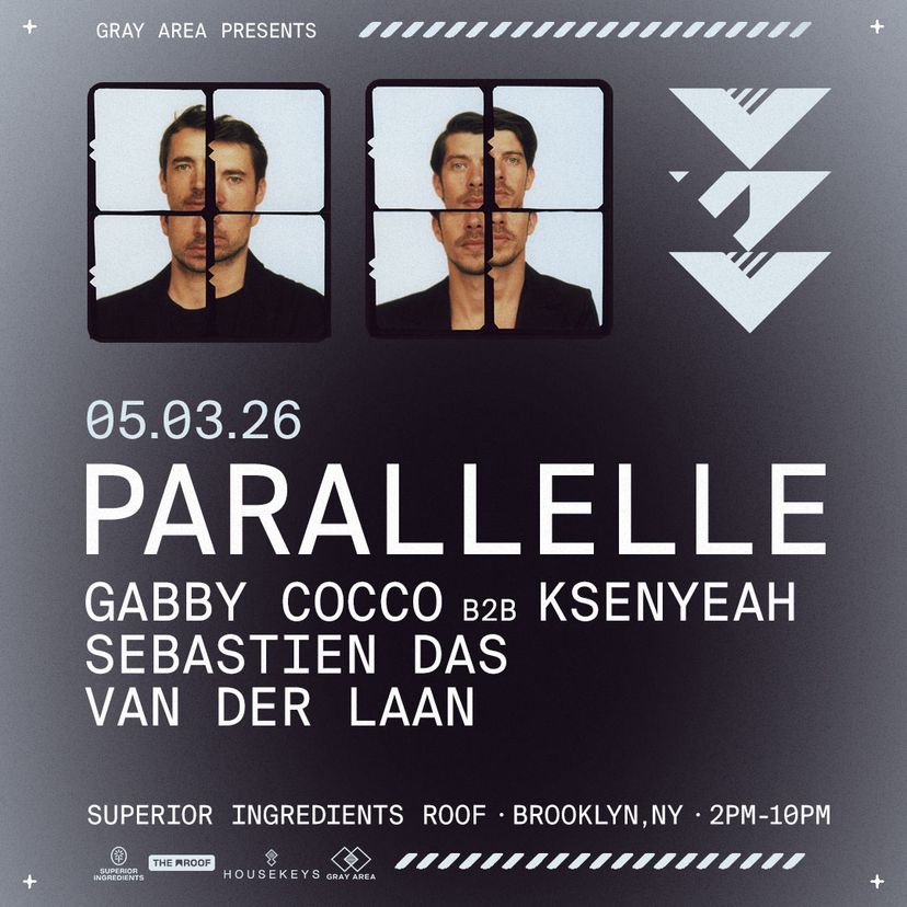 Parallelle with Gabby Cocco, Ksenyeah, Van Der Laan & More event artwork